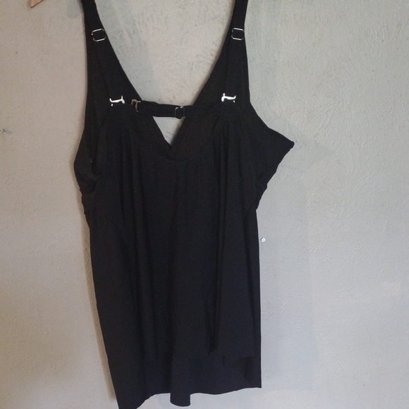 Holipick Women’s Plus Size Black Tankini Set Size 24W, Elegant & Flattering, NWT - Picture 4 of 10